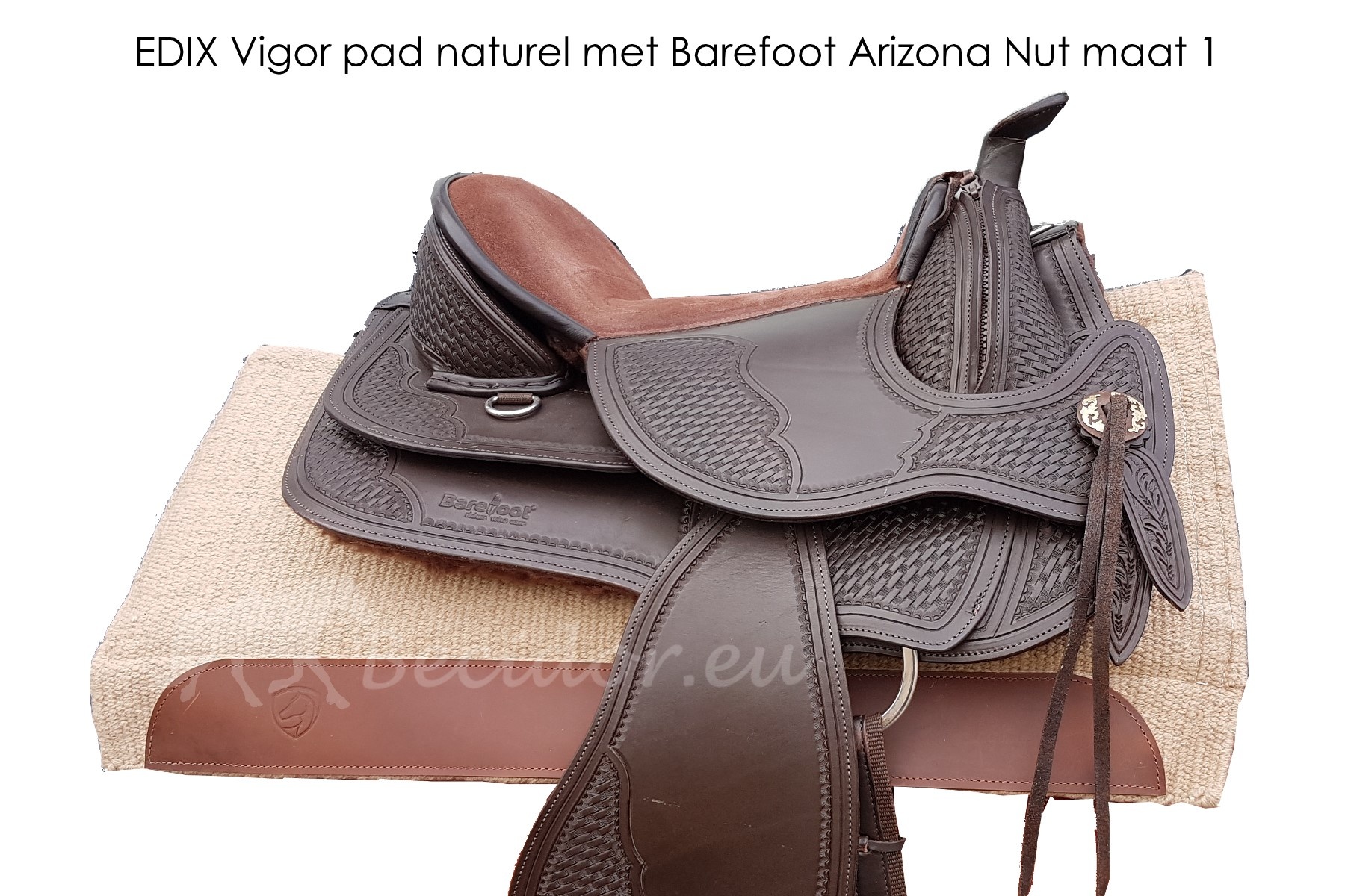 Westernpad met inlages Vigor lamsvel