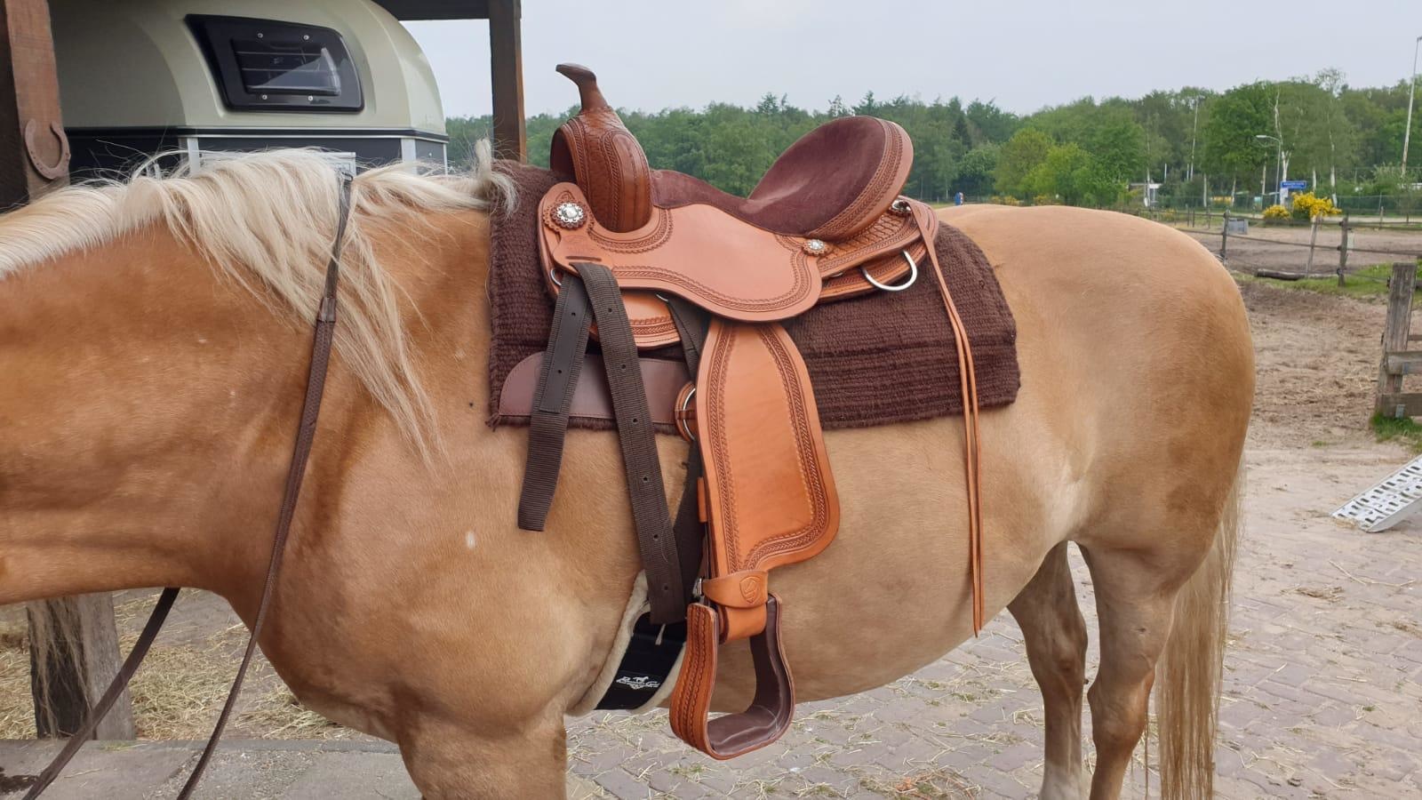 Western pad with Vigor inserts lambskin