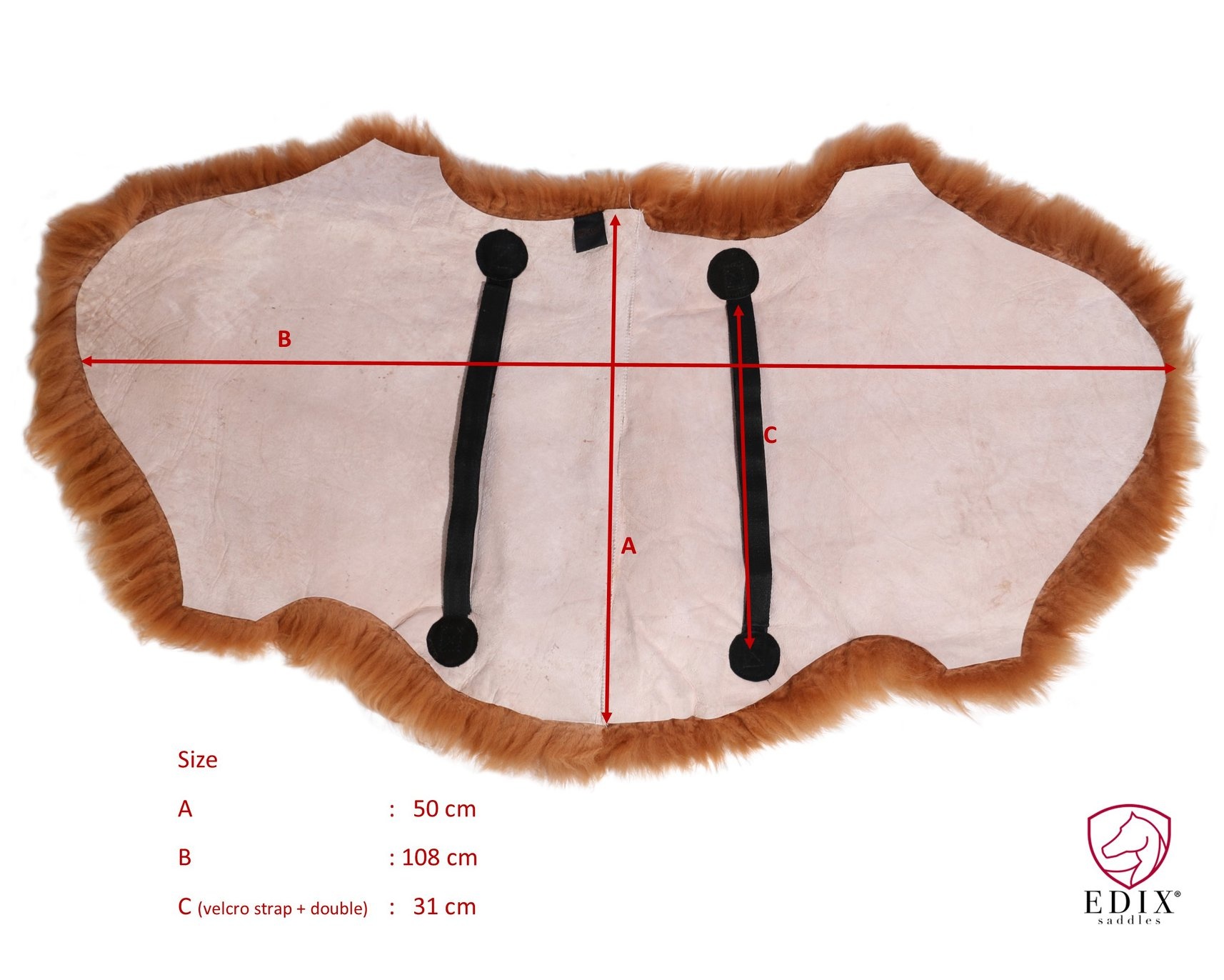 Lambskin saddle fur Gibar soft