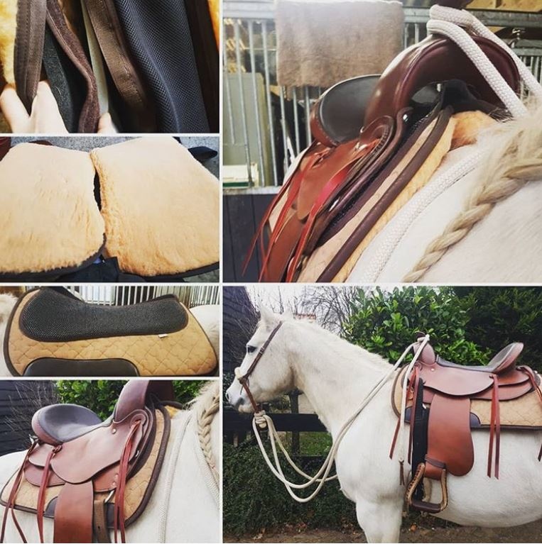 Physio western pad with inlays