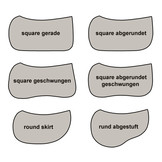 Physio western pad with inlays