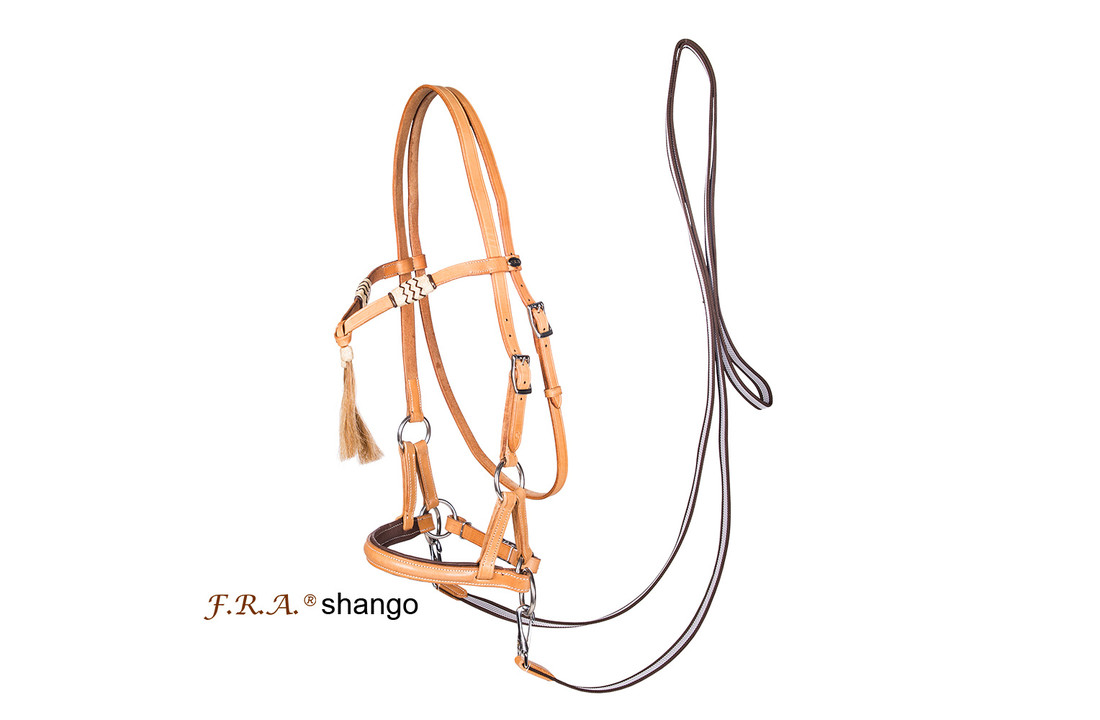 Shango sidepull bitlooshoofdstel westernstijl