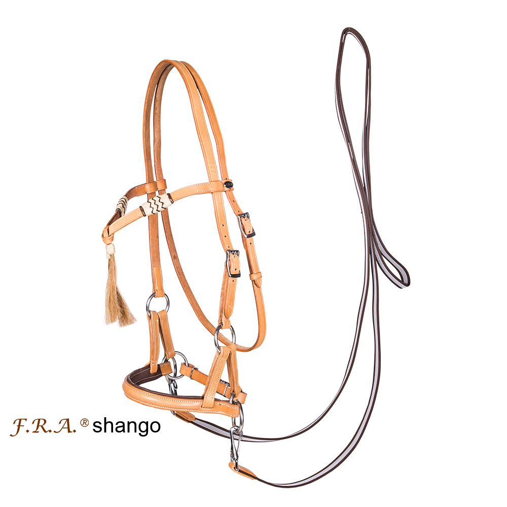 Shango sidepull bitless bridle western style