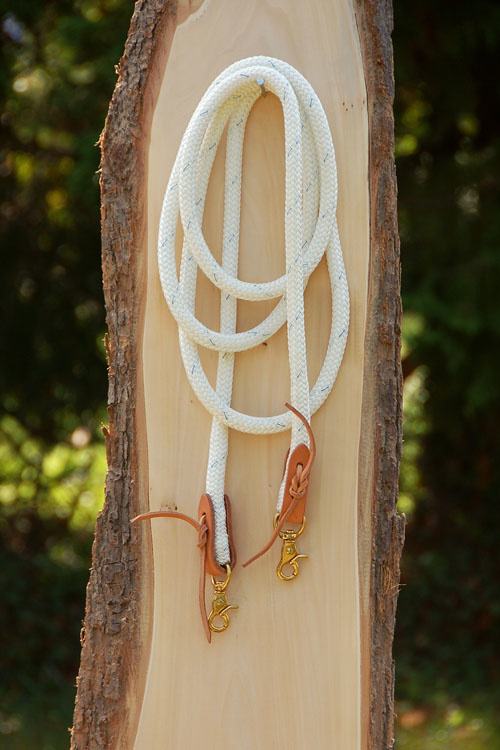 Reins Profi 13mm  leather end