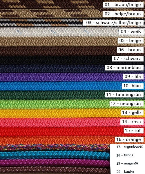Westseilzügel Profi 13mm met leertjes