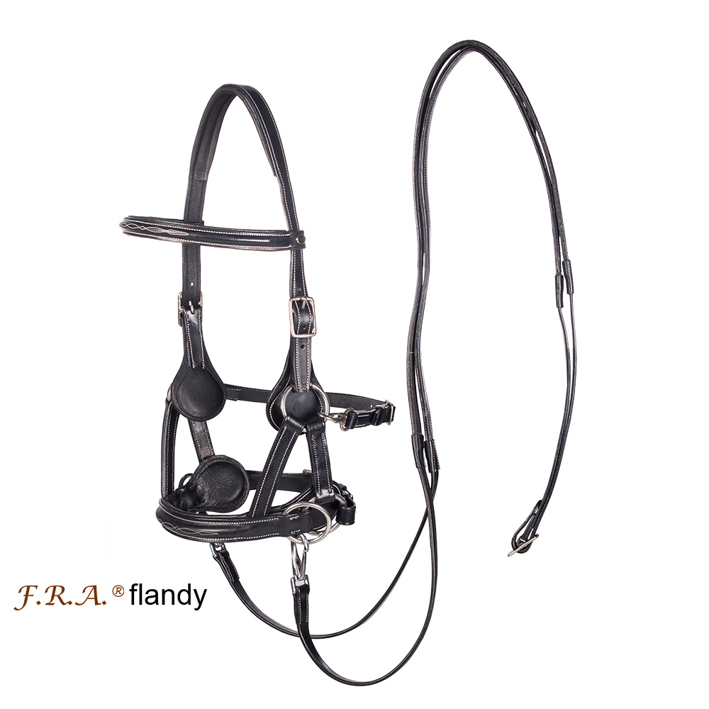 Sidepull bitlooshoofdstel Flandy leder