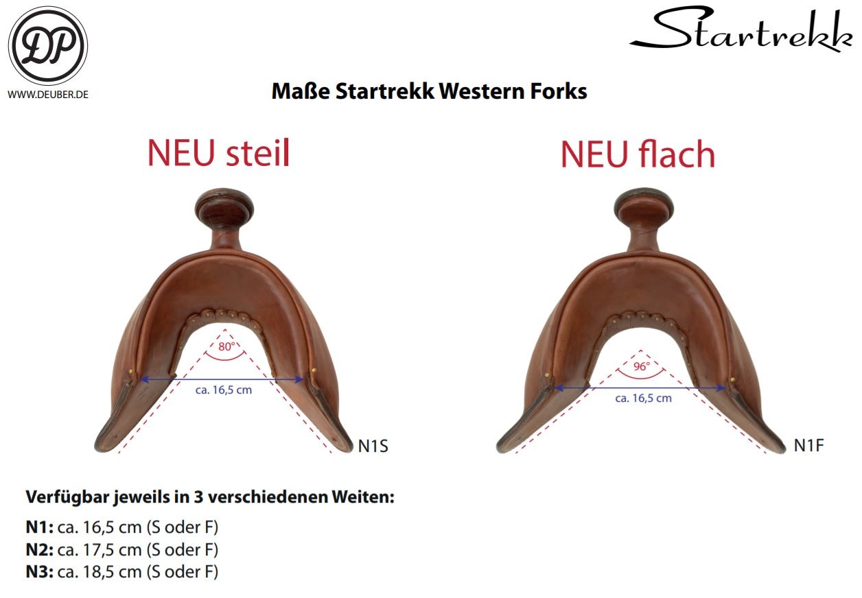 Startrekk fork Western für westliche Sättel