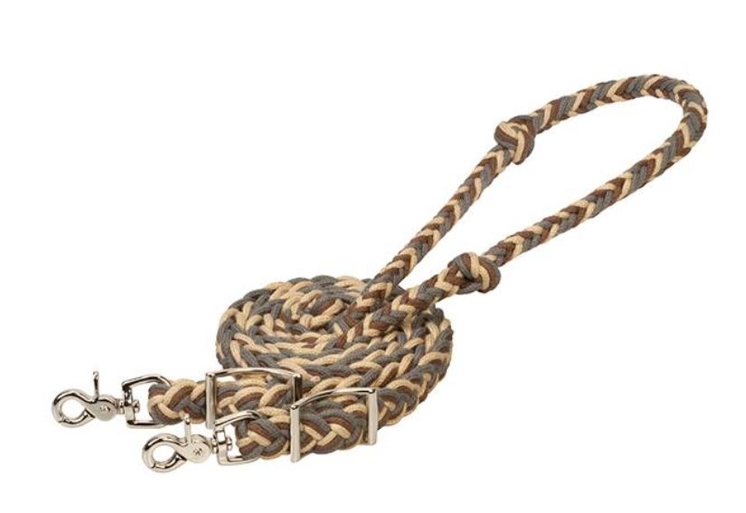 flat rope reins bamboo 240cm