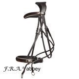 Abbey jaw-crossed bitless bridle, chic appearance