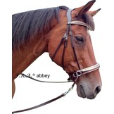 Abbey jaw-crossed bitless bridle, chic appearance
