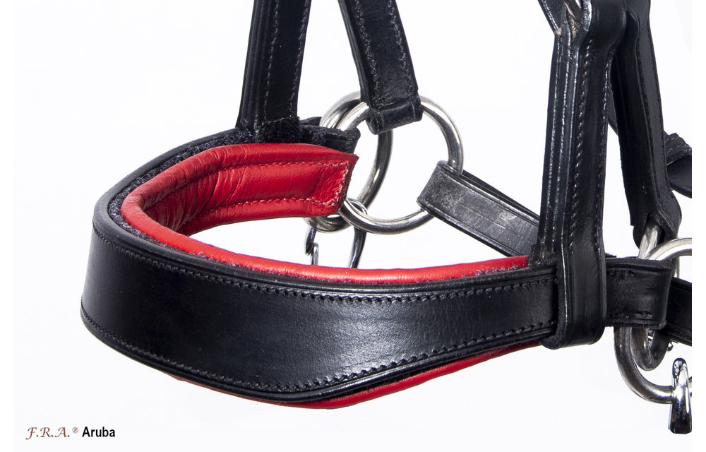 Aruba sidepull bitloos hoofdstel met 4 verwisselbare gekleurde paddings