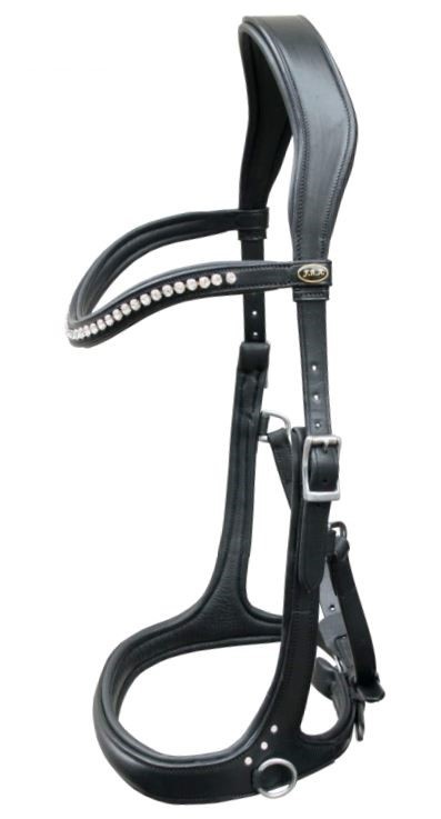 Rebecca sidepull bitless bridle leather