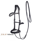 Rebecca sidepull bitless bridle leather