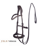 Rebecca sidepull bitless bridle leather