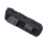 Lambskin chin strap fur with velcro