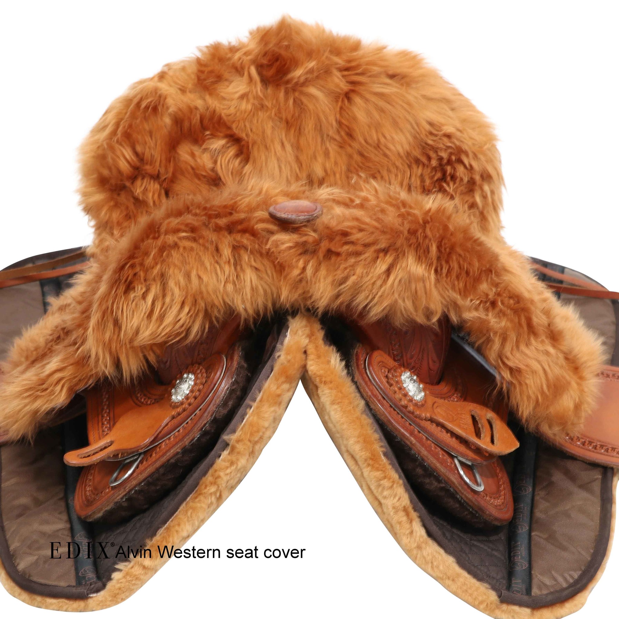 Western saddle seat cover sheepskin Alvin