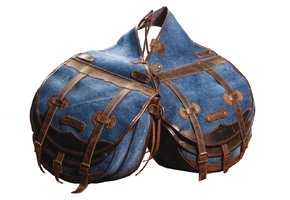 Satteltasche Large Fächer Jeans