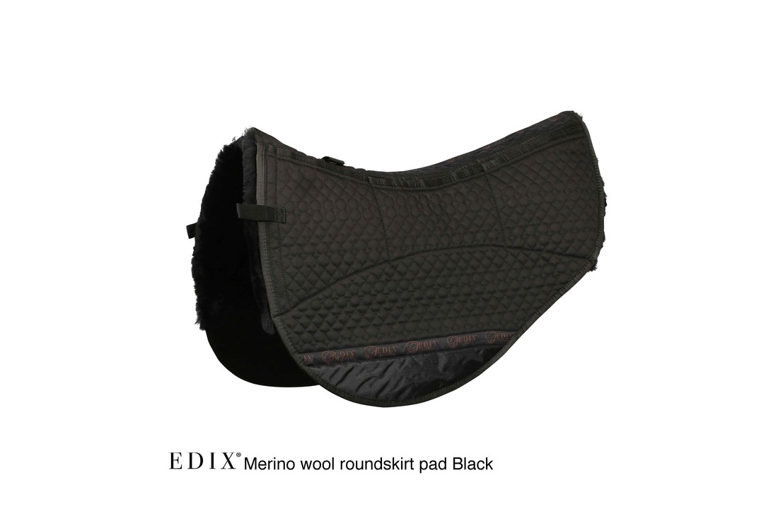 pad lamsvel roundskirt western met inlages