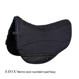 pad lamsvel roundskirt western met inlages