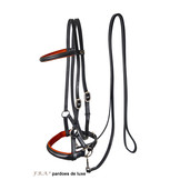 Pardoes de luxe sidepull bitlooshoofdstel leer