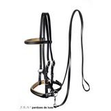 Pardoes de luxe sidepull bitlooshoofdstel leer