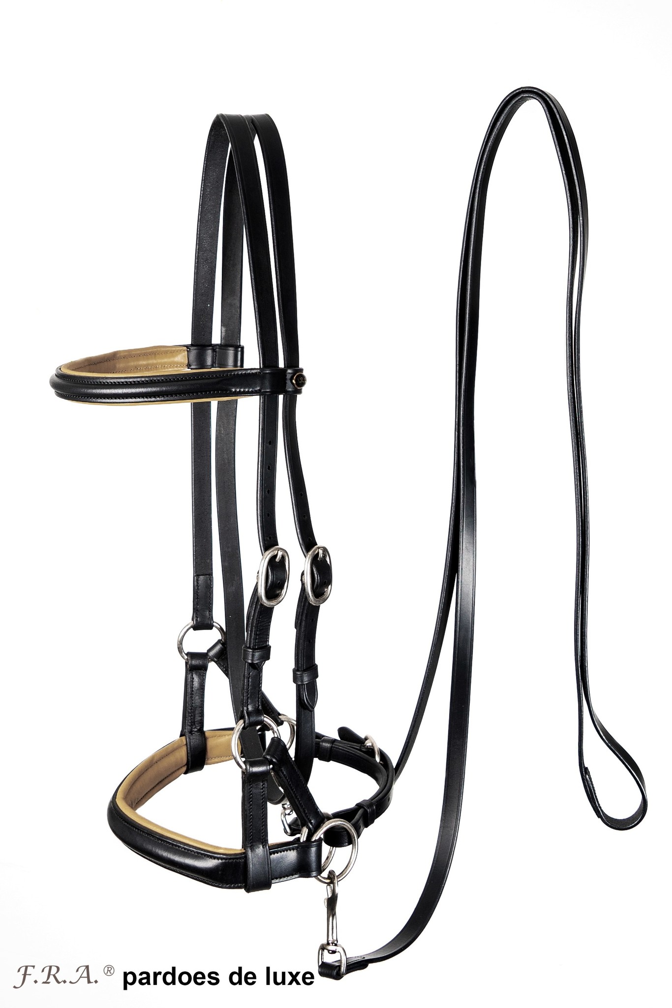 Pardoes de luxe sidepull bitlooshoofdstel leer