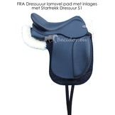 Lamsvel dressuur of veelzijdigheids pad met inlages