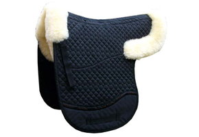 Sheepskin Dressage or GP pad with inlays