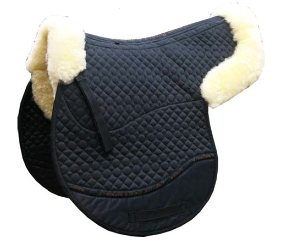 Sheepskin Dressage or GP pad with inlays