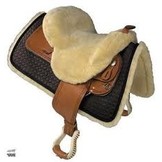 Western saddle fur lambskin Premium