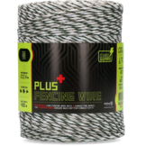 3 mm plus Zaundraht weiß grün 400 m