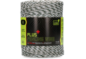 3 mm plus Zaundraht weiß grün