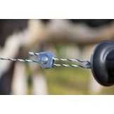 3 mm plus Zaundraht weiß grün 400 m