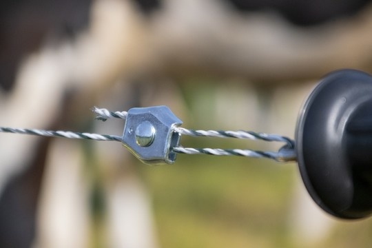 3 mm plus Zaundraht weiß grün 400 m