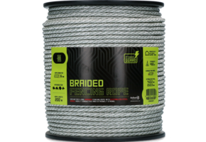 6 mm gevlochten afrasteringsdraad wit groen