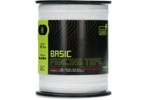 10 mm basic afwerend afrasteringslint wit