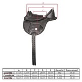 Courville baumloser Sattel Leder
