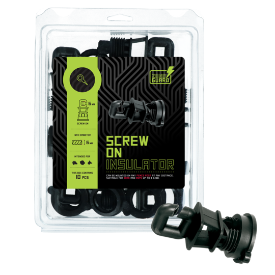 Isolator schroef rondpaal 14 mm voor draad