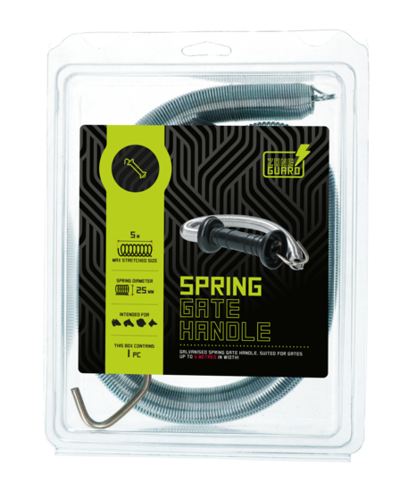 Poortgreep met veer 25 mm