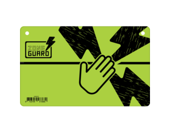 Waarschuwingsbord 'gevaar schrikdraad'