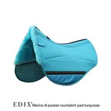 pad lamsvel roundskirt western met inlages