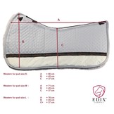 Lambskin western pad with inserts soft