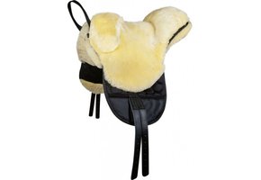 Lamb fur barebackpad