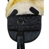 Lamb fur barebackpad