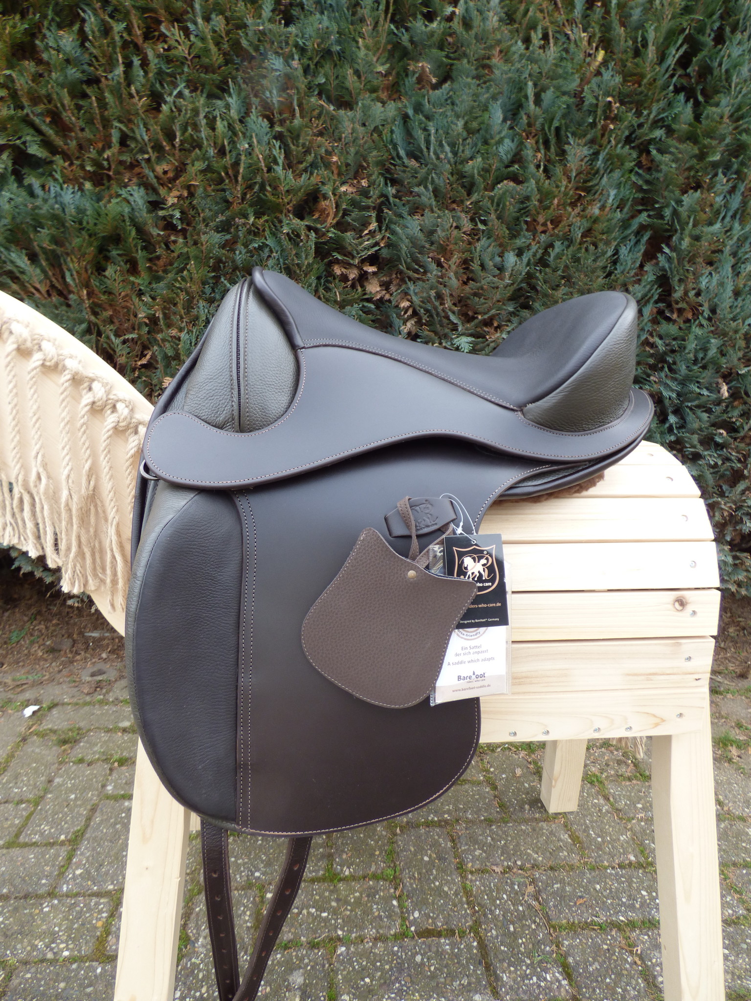 Barefoot Wellington braun Größe 1 mit Bügelriemen