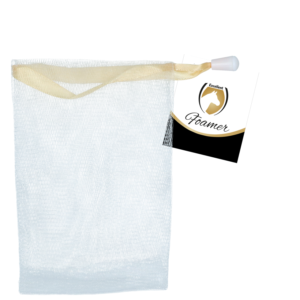 Schaumnetz mit Etikett
