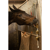 Alfalfa nibble block with play rope for Horses