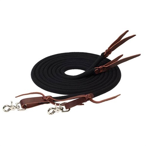 Ecoluxe western rope reins bamboo