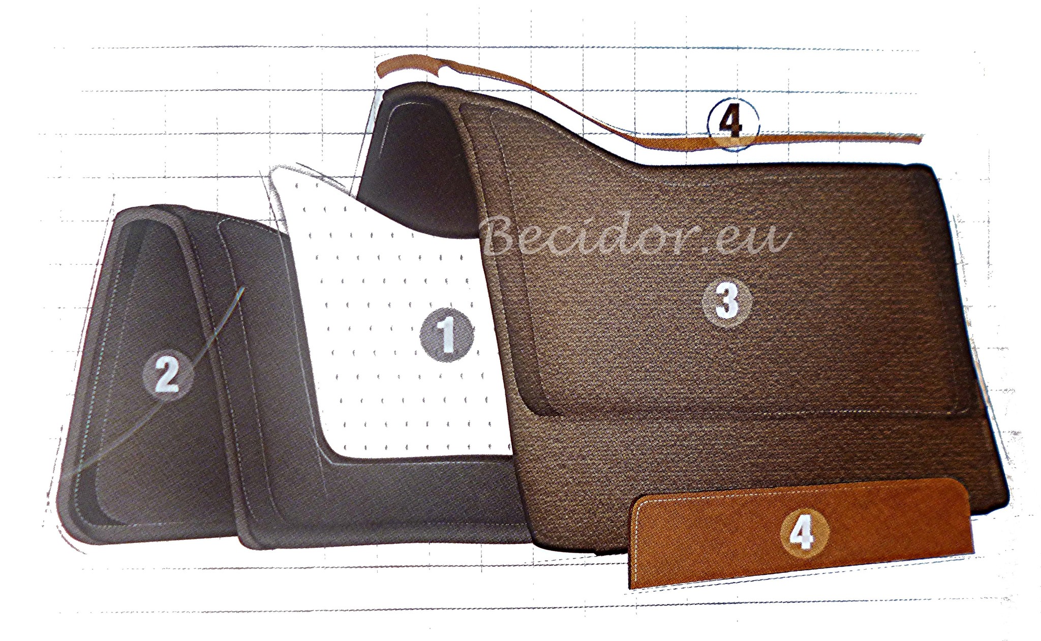 westernpad Synergy - Suitable for treeless saddles