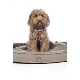 Dog bed - Anam Cara - oval with teddy lining